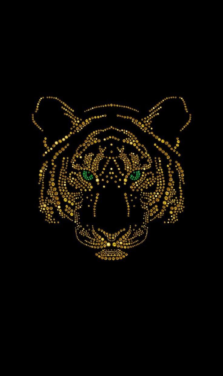 tiger face Swarovski design