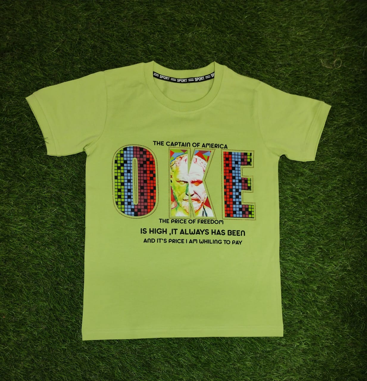 letter printing t-shirt