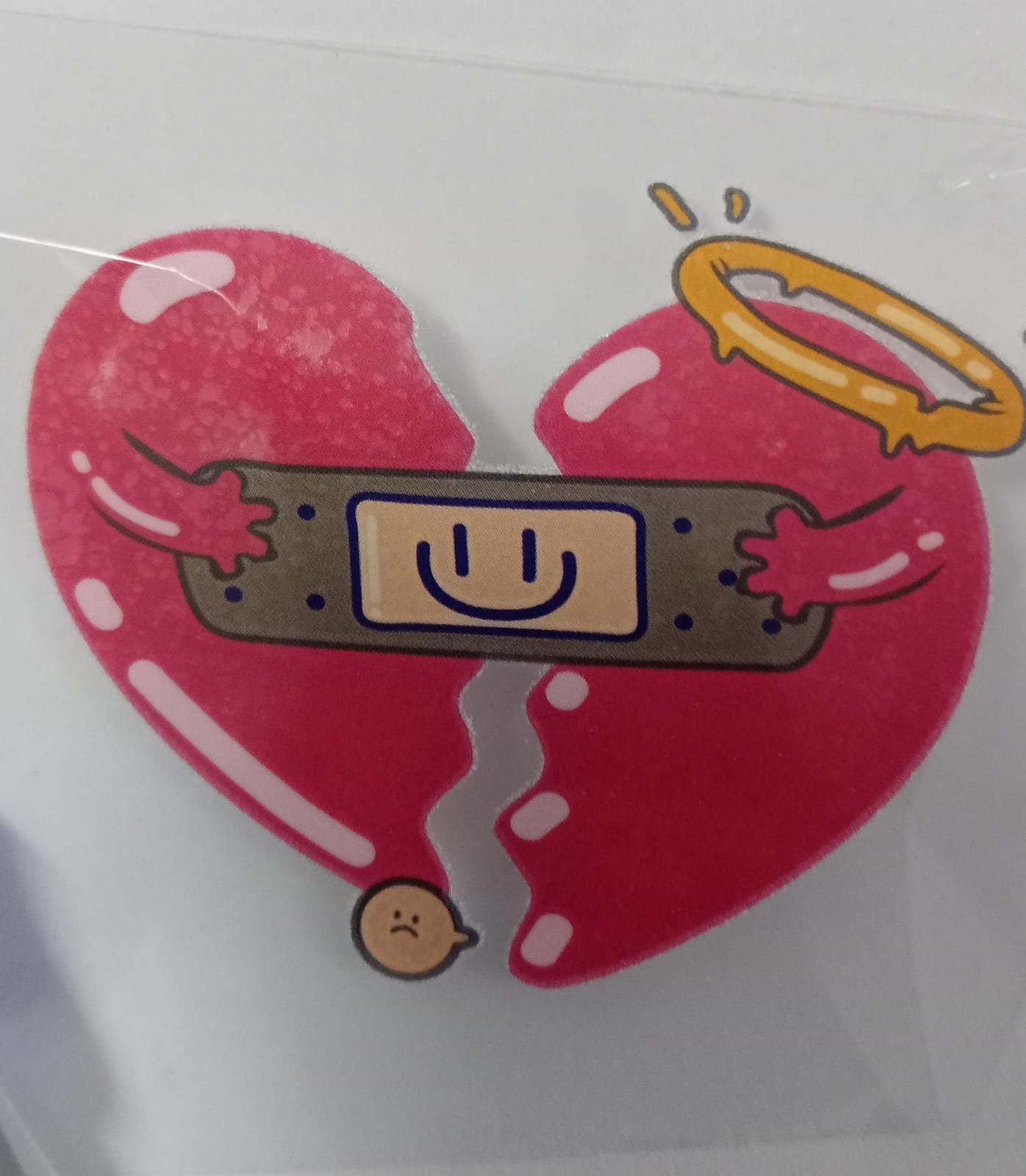 Broken Heart Puff Sticker