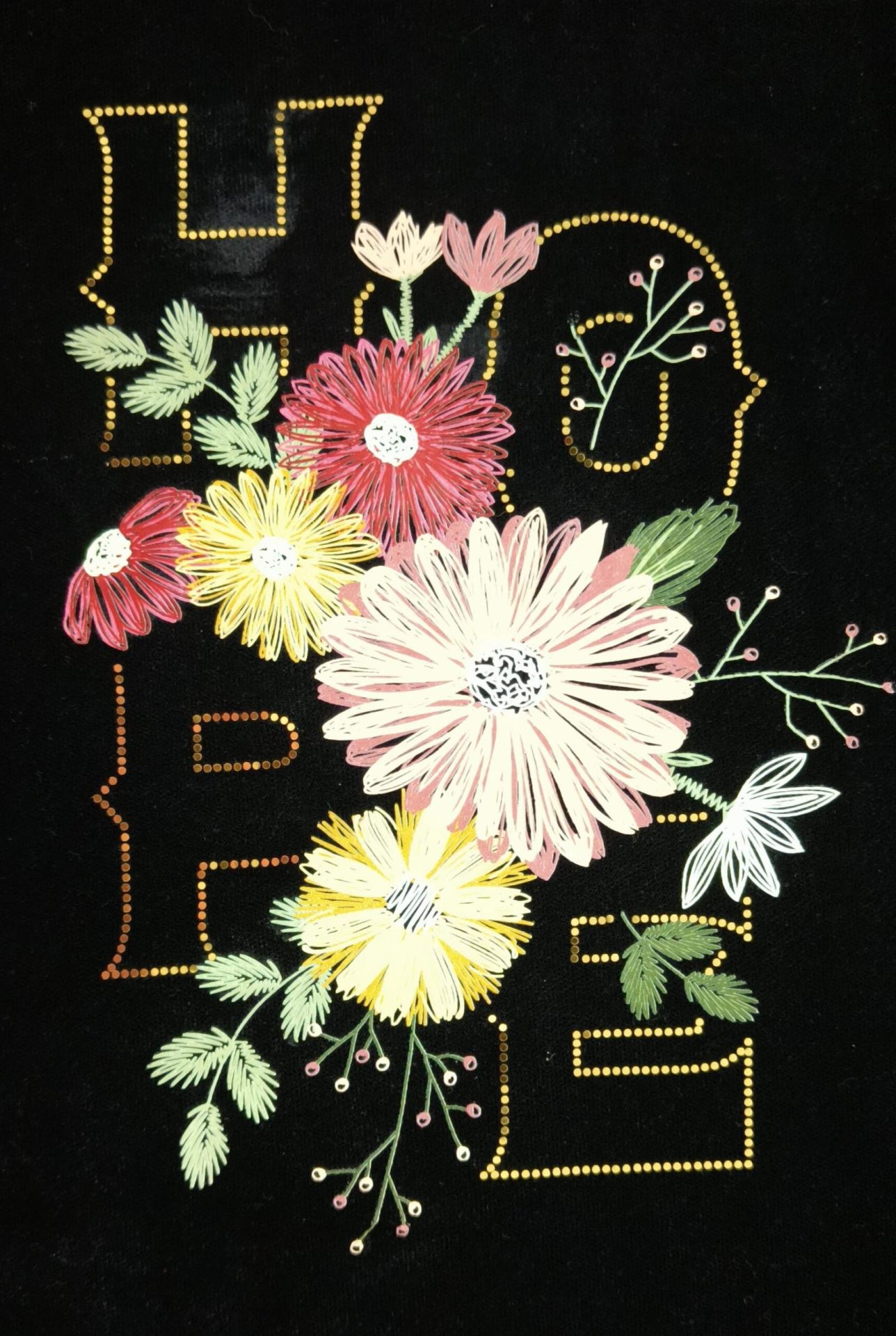 Spangle Flower Design