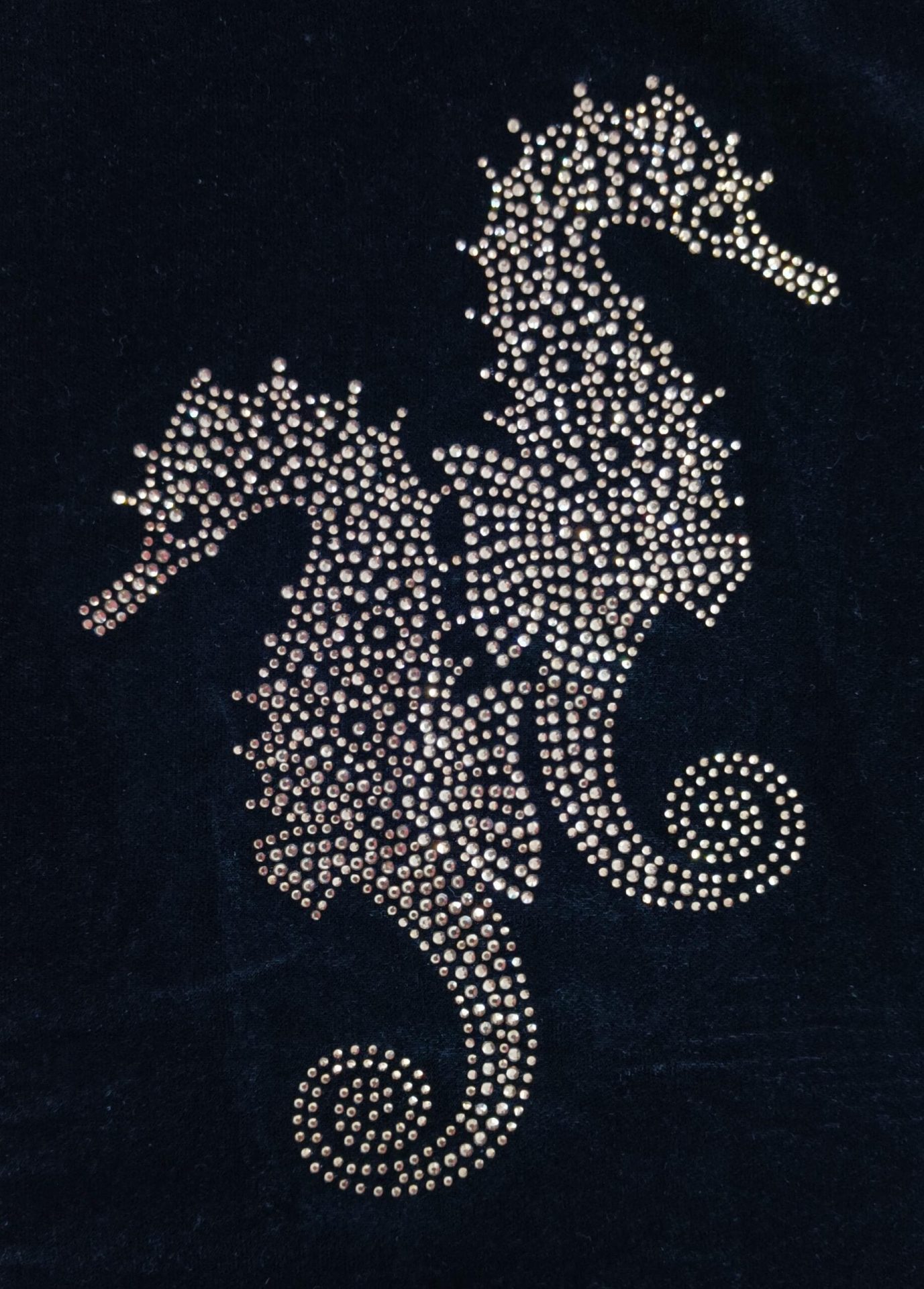 Seahorse Rhinestone Design