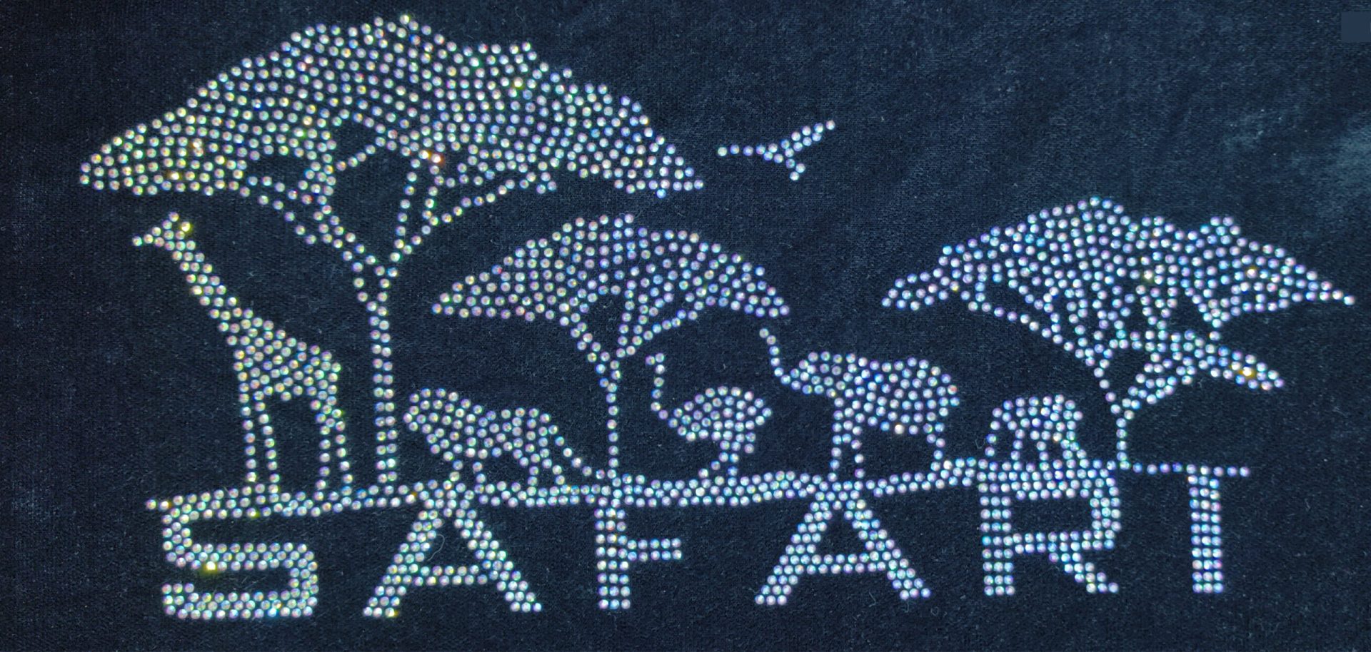 safari themed rhinestone design