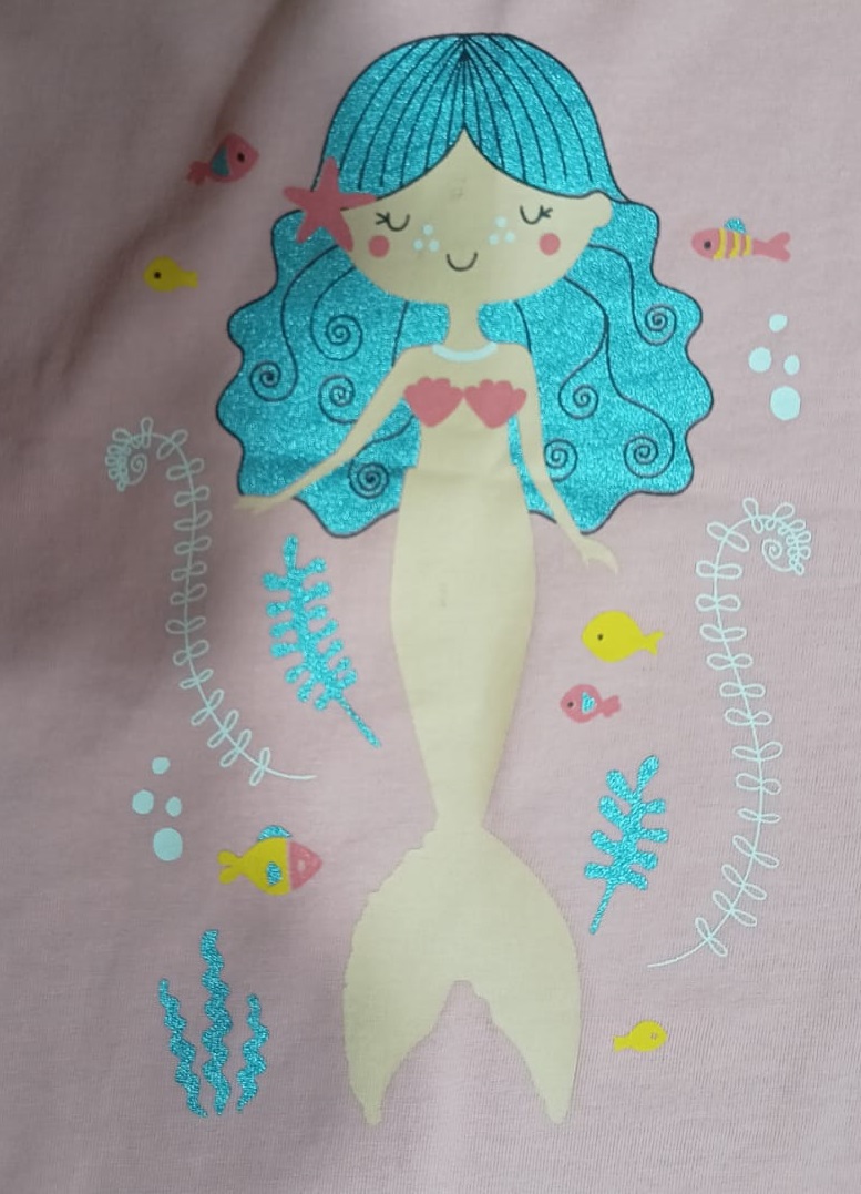mermaid screen printing