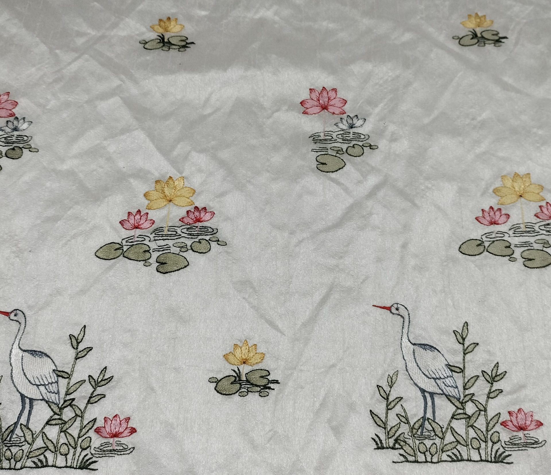 water bird theme threadwork