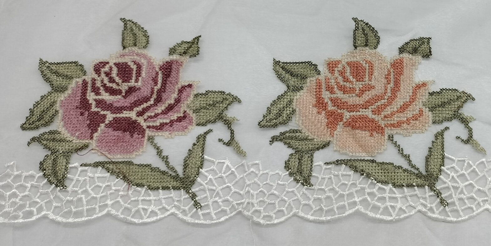 double flower combined threadwork