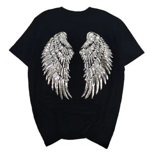 Angel Wings Rhinestone Design
