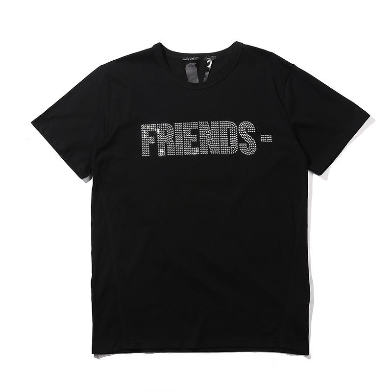 Friends Text Rhinestone Design