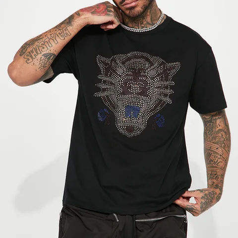 Wolf Rhinestone Design