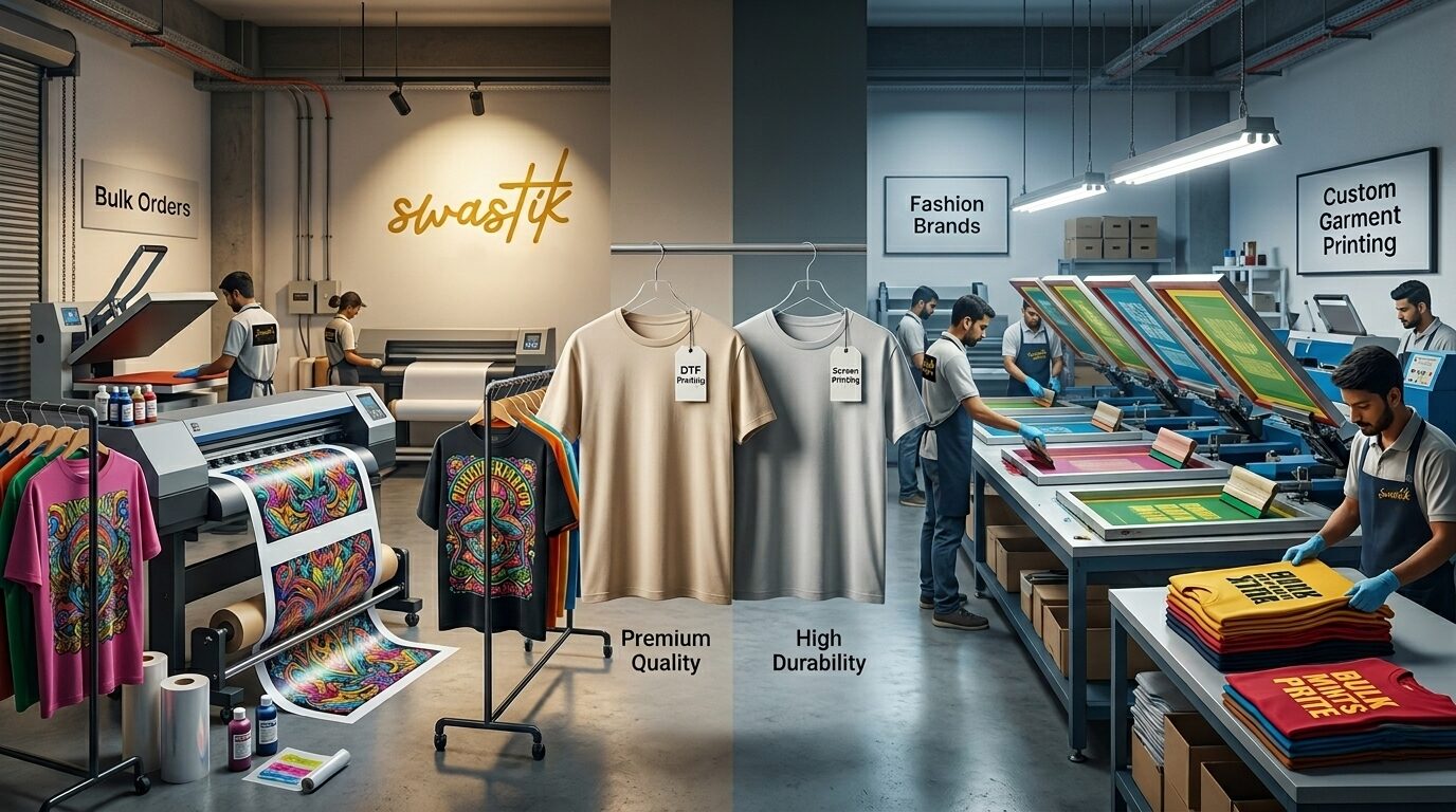 DTF Printing vs Screen Printing Best Choice for Bulk T-Shirt Orders DTF Printing vs Screen Printing Best Choice for Bulk T-Shirt Orders