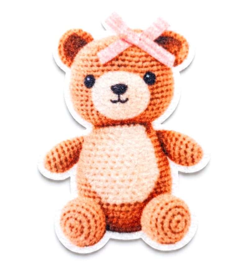 Cute Teddy Bear Sublimation Patch