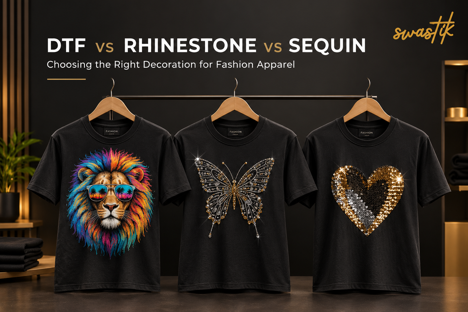 DTF vs Rhinestone vs Sequin Transfers